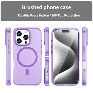 เคสโทรศัพท์แม่เหล็กผิวสัมผัสคุณภาพสูงระดับบางกันกระแทกสำหรับ iPhone 16 15 14 Pro - Product Image 2