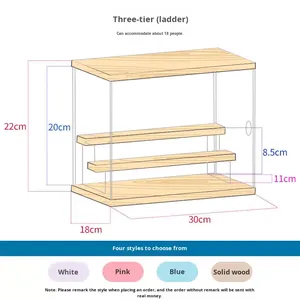 Tủ trưng bày Bộ sưu tập hộp mù với đèn để hiển thị chống bụi và lưu trữ các bức tượng mô hình - Product Image 5