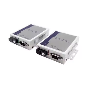 Convertidor de medios de datos serie bidireccional de transceptor de fibra óptica RS232 a puertos RJ45 compatible con comunicación serie Ethernet - Product Image 2