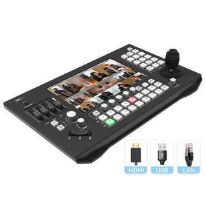 Mezclador de vídeo en vivo, conmutador de transmisión en vivo, 8 canales, IP, transmisión de vídeo, hdmi, entrada de vídeo, transmisión de Cámara de control de audio - Product Image 2