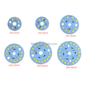 12V yuvarlak LED Panel PCB devre sıcak/soğuk beyaz 3W 5W 7W 9W 12W 15W 20W 2835 SMD LED monte LED modülü ampul ışık - Product Image 1