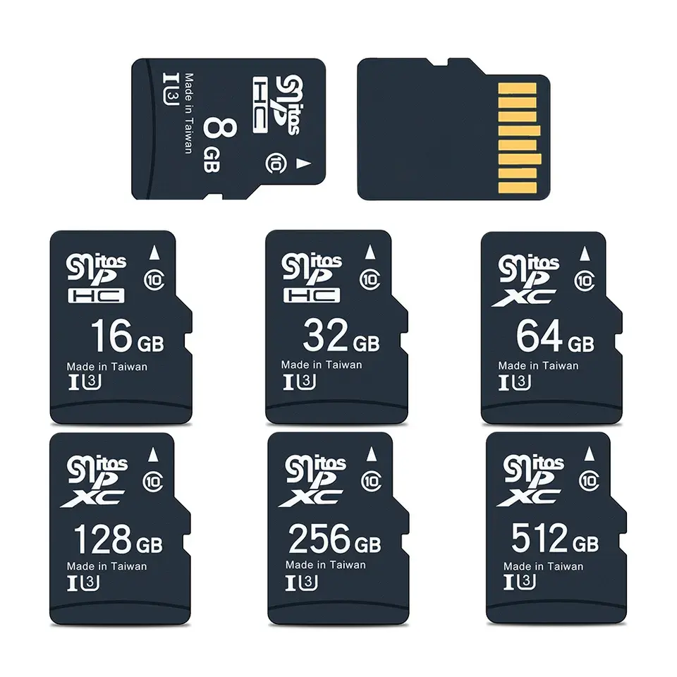 למעלה מכירות 100% מקורי מותאם אישית לוגו TF כרטיס 8GB 16GB 32GB 64GB 128GB 256GB 512GB עבור טלפון נייד Wholesales כרטיסי זיכרון
