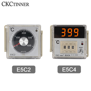 Controlador de temperatura E5C4, pomo de puntero, pantalla Digital, CA 220V, salida de relé, entrada K