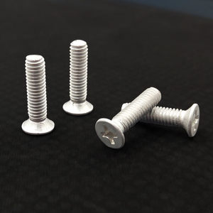 M1.7 M2 M2.5 M3 hassas elektronik vida alüminyum alaşım 6063 phillips gömme başlı makine vidası - Product Image 3