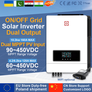 Inversor solar Jesudom de doble salida de encendido/apagado 4.2Kw 6.2Kw 10.2Kw con doble entrada MPPT PV controlador de carga solar inversor híbrido