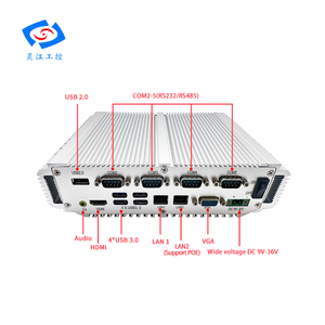 マルチLANファンレスミニPC産業用コンピューターネットワークアプライアンスAGVIntel 5250U CPU Linux x86 UbuntuベアボーンミニPC - Product Image 3