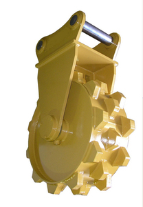 Excavatorสิ่งที่แนบมาการบดอัดล้อสำหรับแคบField Clayใช้งานง่ายต่ำราคาสำหรับการบดอัดและบรรจุ - Product Image 2