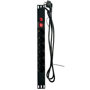 Yüksek kaliteli 1U fransa tipi güç dağıtım ünitesi (PDU) 8 yollu ağ sunucu rafı endüstriyel kullanım için anahtarlı - Product Image 3
