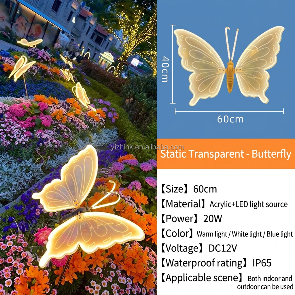 Lumière chaude transparente-statique-60cm-basse tension 12V