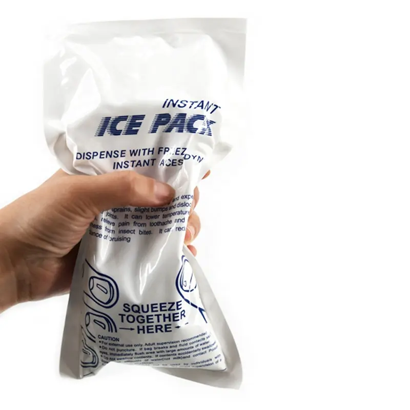 Envases fríos médicos portátiles desechables CSI bolsa de hielo de primeros auxilios para lesiones
