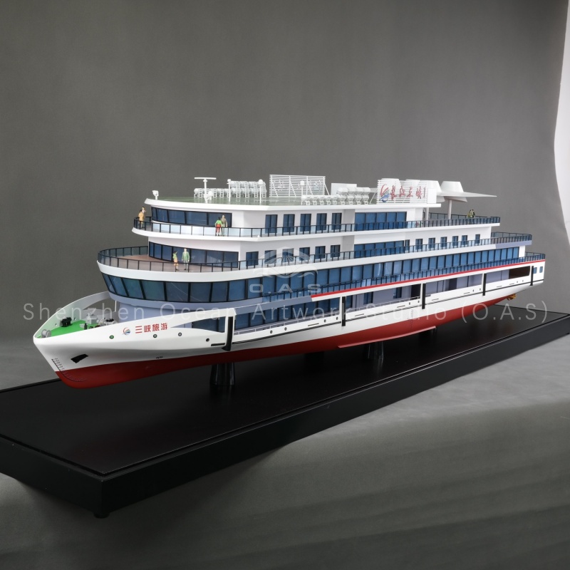 Maquette de croisière sur le Yangtsé, Trois Gorges, 180 cm