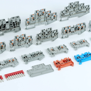 <strong>Push</strong>-in Screw <strong>Terminal</strong> <strong>Block</strong> Connector Din Rail Type Feed Through <strong>Spring</strong> <strong>Terminal</strong> <strong>Block</strong> - Product Image 1
