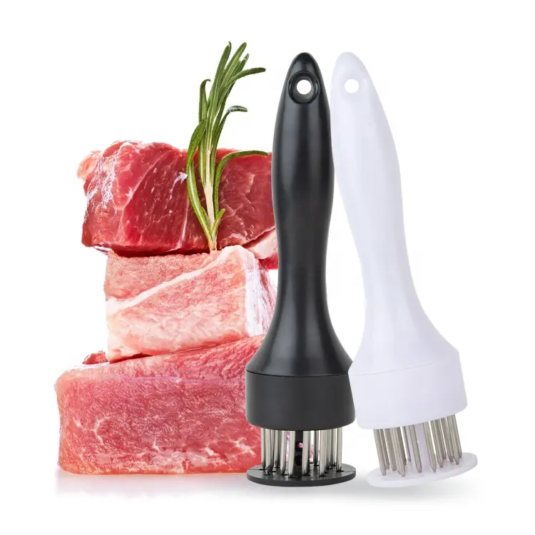Gloway Kitchen Gadget 16 Blades Needle Stainless Steel Kitchen Tools Steak Meat Tenderizer For Enhance Meat Flavor and Texture