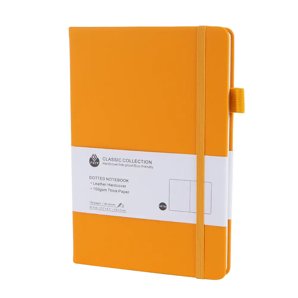 Cuaderno diario A5 punteado personalizado con logotipo impreso, diario de negocios, oficina, trabajo, Bloc de notas, diario