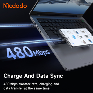 565/600 MCDODO สายชาร์จแม่เหล็กแบบขดสายชาร์จโทรศัพท์ประเภท C เคสโลหะ USB 1.2เมตรสำหรับ iOS - Product Image 5