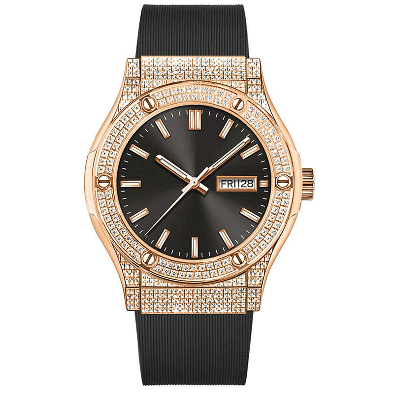 Rose gold black