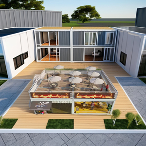 Luxury Operable Restaurants and Shops Low-<strong>Cost</strong> Mobile Prefabricated Container Houses and Modular Cafe for Urban <strong>Use</strong> - Product Image 5