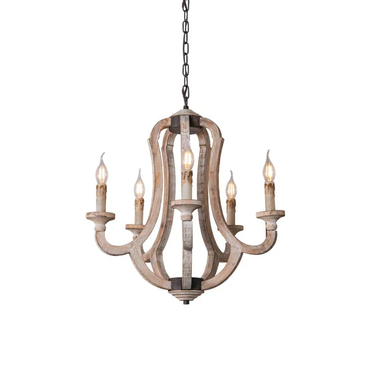 5 HEADS OLD WOOD D 54CM X H 60CM