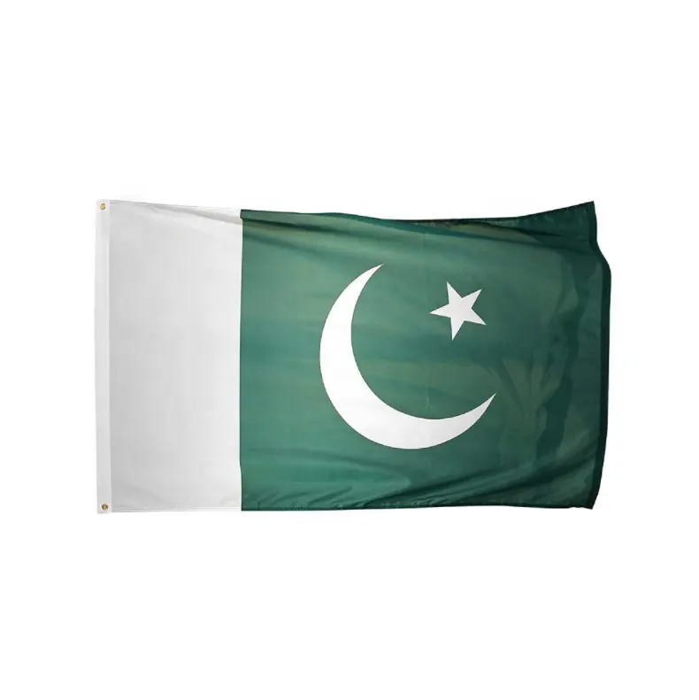 سعر المصنع علم باكستان 3ftx5ft البوليستر الباكستانية العلم الوطني راية
