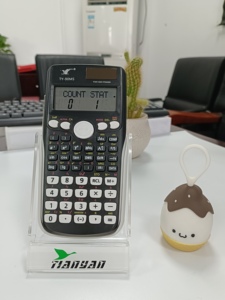 90MS Calculadora de dos líneas 349 Teclado de plástico Calculadora científica Calendario Calculadora científica de doble potencia - Product Image 3
