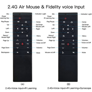 2.4G MT12 Flying Mouse Voice Remote Control flying squirrel <strong>computer</strong> Android universal somatosensory wireless Air Mouse - Product Image 6