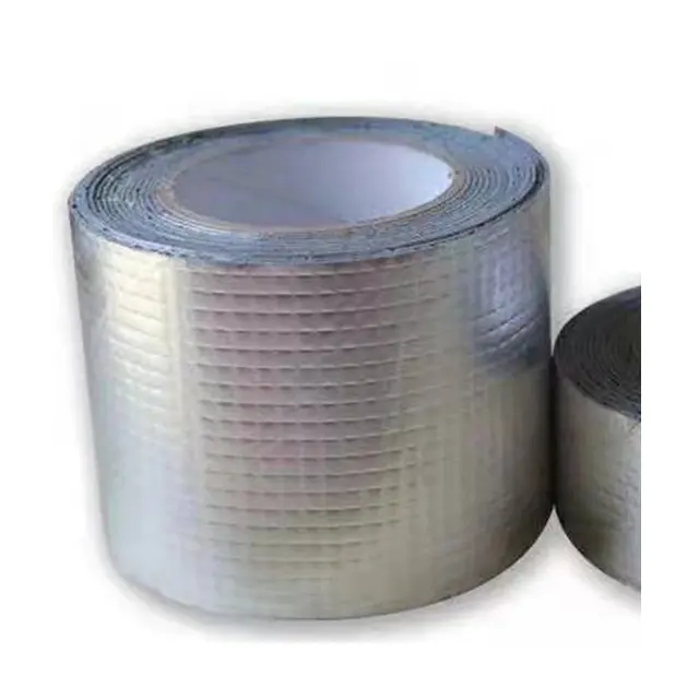 Butyl Cao Su Niêm Phong Băng Tự Dính Bitum Băng Không Thấm Nước Butyl Nhôm Foil Butyl Băng Cao Su