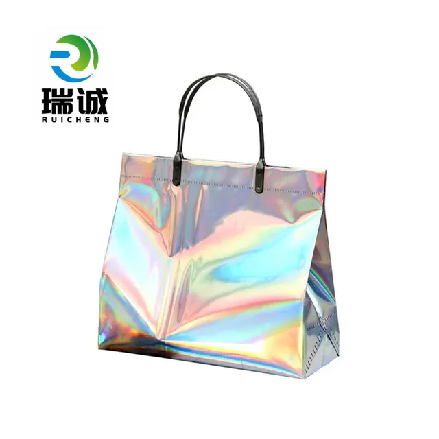कपड़ों की दुकान के लिए लोगो के साथ रुइचेंग उच्च गुणवत्ता वाले कस्टम उपहार गैर-बुने हुए कपड़े शॉपिंग बैग