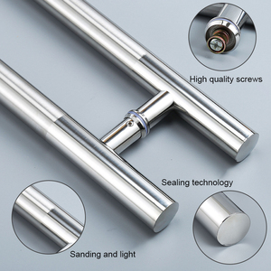 Manufacturer Customized 304 316 Stainless Steel Glass <strong>Door</strong> <strong>Handle</strong> Back To Back Shower Room Metal Round Tube Pull <strong>Door</strong> <strong>Handle</strong> - Product Image 4