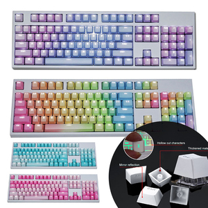 Reemplazo de la cubierta del teclado mecánico, accesorio con retroiluminación PBT, Color a juego, variedad de colores, interruptores Cov, novedad de 104 Uds. - Product Image 1