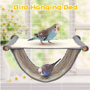 Papağan Pet Hamster yuva sıcak hamak çıkarılabilir ve yıkanabilir hamak pencere eşiği çok renkli asılı kedi beşiği - Product Image 2
