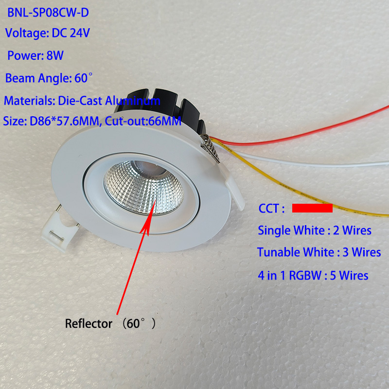 White Frame (Recessed 60°)