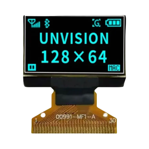 Piccolo 0.96 OLED 128x64 Display LCD rilevatore di radiazioni nucleari giallo/blu con moduli di carta elettronica di tipo PMOLED - Product Image 1