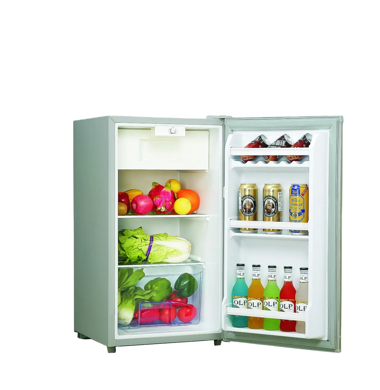 Refrigerador de mesa para hotel, compresor de 90 litros, mini-nevera con compresor, de 2/2 ", para el hotel