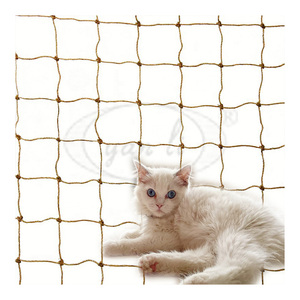 猫の網のバルコニーバルコニーと窓のためのペットメッシュフェンスペットのための黒いナイロンバルコニーネット転倒防止猫のネット - Product Image 1