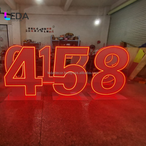 LEDA 2025おしゃれな絶妙なLEDレターボードサインデコレーション背景除草パーティー用 - Product Image 1