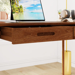 Escritorio moderno para ordenador en casa, escritorio de madera con cajones de almacenamiento integrados, mesa de oficina sencilla, escritorio de aprendizaje para oficina, estudio en casa - Product Image 5