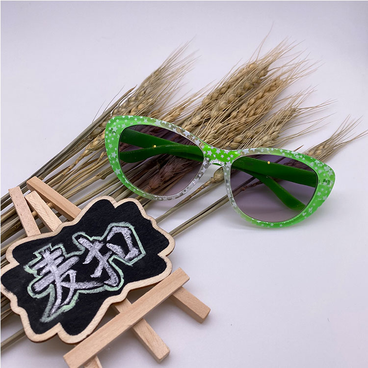 HY1589 Wholesale Fashion Five-Star Paper Transfer Kids Cat Eye Sunglasses Eye Protection