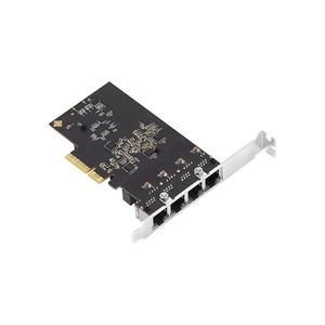 Dört 2.5 Gigabit RJ45 Pcie x4 Lan kartı 10/100/1000/2500Mbps Realtek 8125b çip 4 portu 2.5G NIC PCI-e ağ kartı sunucu masaüstü - Product Image 5