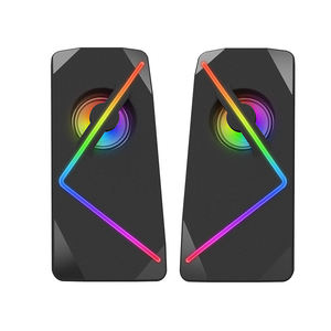 2.0CH <strong>USB</strong> Smart Touch RGB Light Ser Sound Box PC System Gaming Desktop <strong>Computer</strong> With Plastic Cabinet and DC Power Source - Product Image 2