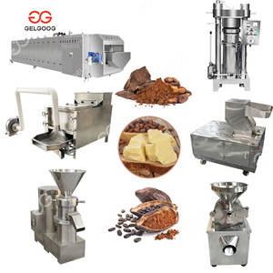 Pequena Escala Processamento Completo Fazendo Máquina Licor Alcalino Manteiga De Cacau Linha De Produção Máquina Set Completo para Manteiga De Cacau