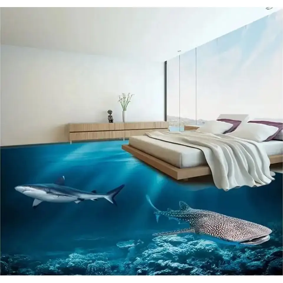 מודרני עיצוב קיר רצפת אריחי פורצלן 3d שינה אריחי אמבטיה אולטרה בחדות גבוהה תמונה אריח
