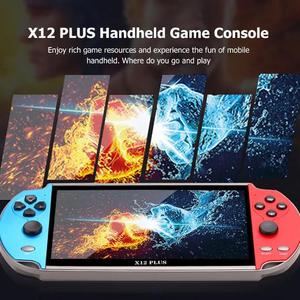 X12Plusビッグスクリーン7.0インチハンドヘルドゲームプレーヤー内蔵1000 + ゲームPSPキッズギフト用ビデオゲームコンソール