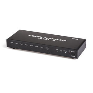 VCOM 2 In 8 Out HDMI Splitter Switch Carcasa de metal de alta calidad Interruptor HDMI multifunción para Proyectos - Product Image 6