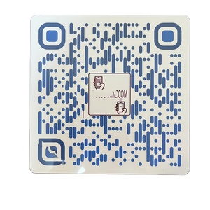 Digital Smart QR Code carta da Menu Nfc piatta quadrata di grandi dimensioni da 160MM per finestre o tavoli