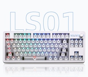 ZUOYA LS01 Gamer Keyboard Kit Hot-Swap 3Mode USB/2,4G/Bluetooth Teclado inalámbrico RGB Estructura de junta retroiluminada - Product Image 1