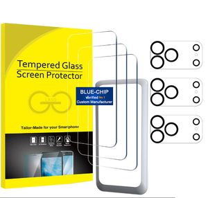 3 gói 9H HD rõ ràng điện thoại di động máy ảnh ống kính bảo vệ cho iPhone 15 16 17 Pro Max bảo vệ màn hình với Dễ dàng cài đặt khung - Product Image 1