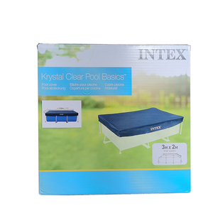 INTEX 28038 Cubierta de Piscina Rectangular 118 "X 79" 300X200cm 9ft 10 "X 2M Cubierta de Piscina Rectangular de PVC - Product Image 6