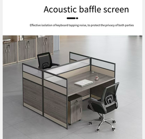 Modern Office Partition <strong>Table</strong> Screen Multi-Staff Multi-Person <strong>Computer</strong> Desk Desk Chair Combination <strong>for</strong> Work Place Office - Product Image 3