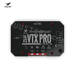 HGLRC VTX PRO 1.6W 5.8G 40CH Pitmode 25mW 400mW 800mW 1.6W ayarlanabilir FPV VTX dahili mikrofon 7-36V FPV uzun menzilli - Product Image 4