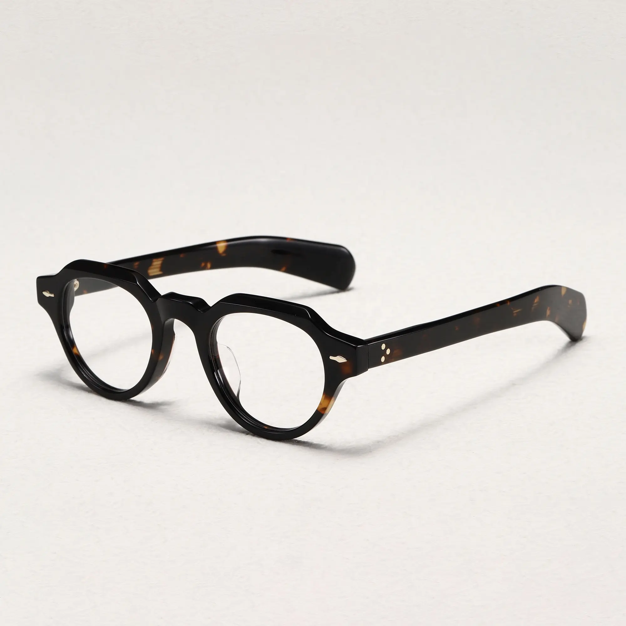 Armação de óculos Benyi para óculos retrô óticos transparente com logotipo personalizado 2024